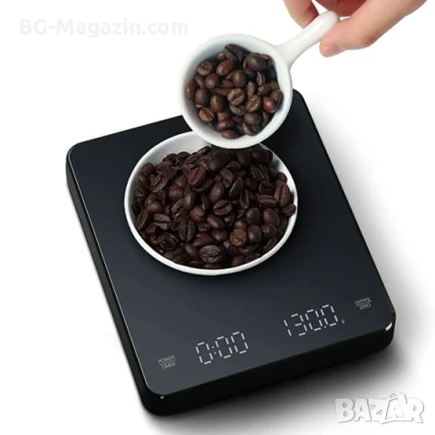 Професионална кухненска електронна везна кантар с таймер за кафе магазин 0.1 точен дигитален кантар, снимка 7 - Везни - 50921738
