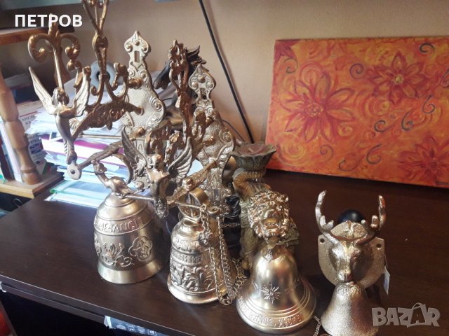 УНИКАЛНИ ПОЗЛАТЕНИ камбана камбани звънец, снимка 2 - Други - 33547415