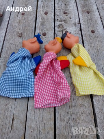 Стари кукли за куклен театър,Трите Прасенца, снимка 4 - Антикварни и старинни предмети - 27063917
