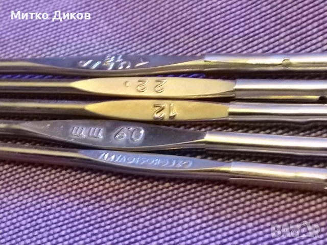 Игли за плетене на една кука маркови от 13 до 17 см, снимка 2 - Други стоки за дома - 52840219