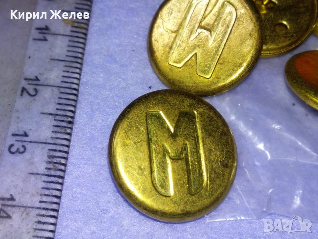 ЛОТ 9 СТАРИ ВИНТИДЖ ПОЗЛАТЕНИ КОПЧЕТА МЕТАЛНИ с БУКВАТА - М - За КОЛЕКЦИЯ ДЕКОРАЦИЯ 17386, снимка 5 - Колекции - 43546041