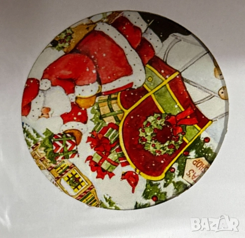 Дървена коледна подложка за горещи съдове, снимка 2 - Други стоки за дома - 52087468