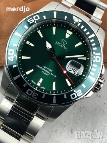 JAGUAR 44mm. Professional Diver 200m. HULK, снимка 13 - Мъжки - 44137829