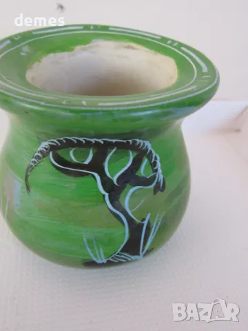 Декоративно яйце с поставка, изработено от сапунен камък, снимка 4 - Декорация за дома - 49420410