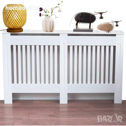 ПРОМОЦИЯ Параван за радиатор с голям размер в бяло UNHO XJJ676-B-XL, снимка 5 - Други стоки за дома - 49116141