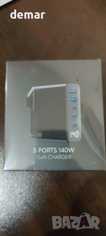 LUOCAI 140W USB C зарядно устройство, 5-портово GaN, снимка 9 - Друга електроника - 43960811