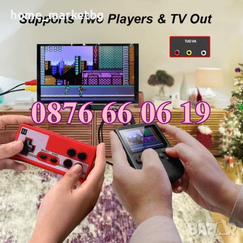 Игрова Конзола с 400 Вградени Игри и Джойстик, телевизионна игра, снимка 4 - Други игри и конзоли - 43306370