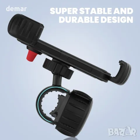 Стойка за мобилен телефон INVANTI за смартфони 4.7''-7'', велосипед/мотоциклет, снимка 3 - Аксесоари за велосипеди - 48827230