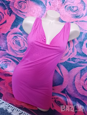 Розов потник туника с гръцко деколте С/М