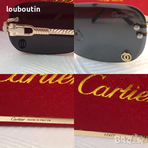 Cartier Mъжки Дамски слънчеви очила овални елипса 4 цвята, снимка 9 - Слънчеви и диоптрични очила - 49785711