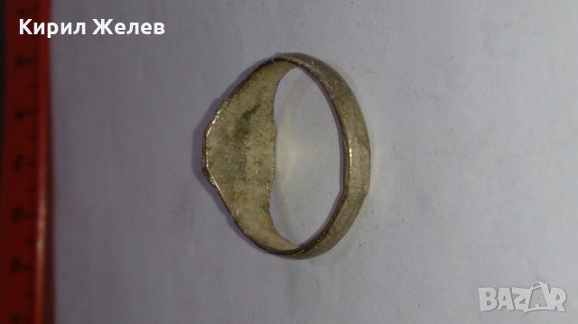 Старинен пръстен сачан над стогодишен орнаментиран - 73311, снимка 4 - Антикварни и старинни предмети - 28984719