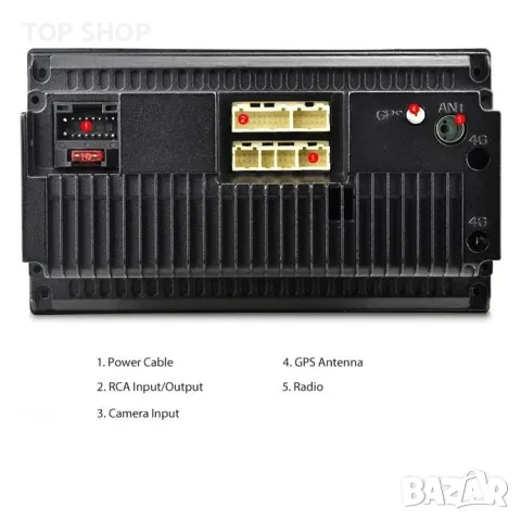 Мултимедия плеър с Андроид, 2DIN, двоен дин 2, навигация за кола камера за автомобил Android радио, снимка 5 - Аксесоари и консумативи - 49746447