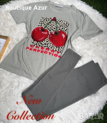 дамски комплекти тениска и клин , снимка 14 - Комплекти - 50332258