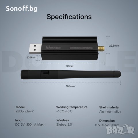 SONOFF ZB Dongle-P Zigbee 3.0 USB Dongle Plus Безжичен Zigbee Анализатор USB Интерфейс за заснемане , снимка 9 - Друга електроника - 37184110