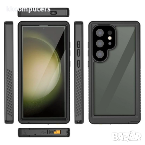 Samsung Galaxy S24 Ultra REDPEPPER Водоустойчив / Удароустойчив Калъф + Скрийн Протектор – Черен, IP, снимка 6 - Калъфи, кейсове - 52663935