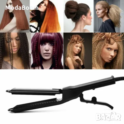 Професионална турмалинова преса за коса с йони, за всички типове коса - За вафлички, снимка 5 - Преси за коса - 48836300