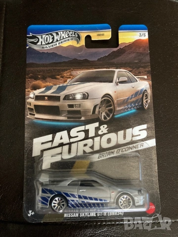 hot wheels nissan skyline gt-r (bnr34)fast and furious