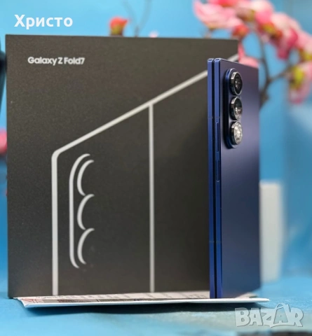 ГАРАНЦИОНЕН!!! Samsung Galaxy Z Fold7, 12GB RAM, 256GB, 5G, Blue Shadow + подарък адаптер, снимка 4 - Samsung - 53226917
