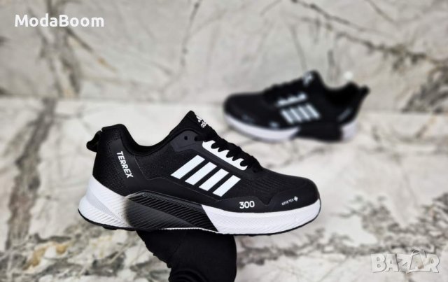 😎Adidas Черни Мъжки Маратонки😎, снимка 2 - Маратонки - 44100422