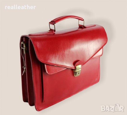 Унисекс бизнес чанта от естествена кожа, снимка 3 - Чанти - 32970005