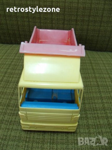 № 3871 стара пластмасова играчка - камион  - размер 26 / 10 / 13 см   - соц.период , снимка 4 - Други ценни предмети - 27706700