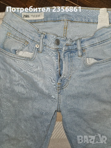 Светло сини дънки Zara, снимка 2 - Дънки - 53400589