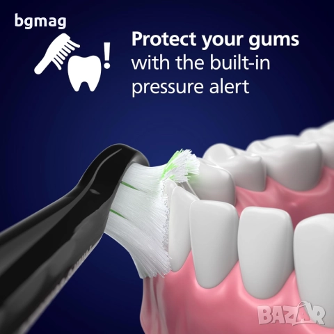 Philips Sonicare 5300 (HX7101/01) електрическа четка за зъби-черен цвят, снимка 6 - Други - 52107266