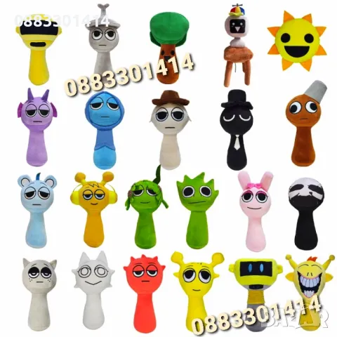 Sprunki Плюшени играчки Спрънки , снимка 6 - Плюшени играчки - 48755448