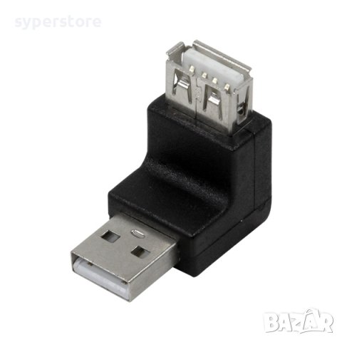 Адаптер USB2.0 извит на 270 градуса, AM към AF CA1016 SS301006, снимка 1 - Друга електроника - 39205435