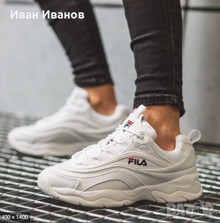 сникърси /маратонки   Fila Ray Branco Mid Leather  номер 38, снимка 1 - Маратонки - 33383816