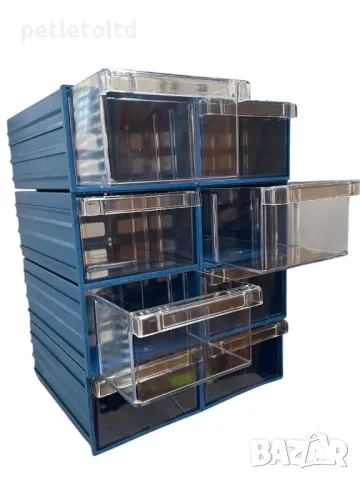 Органайзери - Контейнер пластмасов с чекмедже, в три варианта (размери) - посочени са в текста, снимка 3 - Други инструменти - 48547766