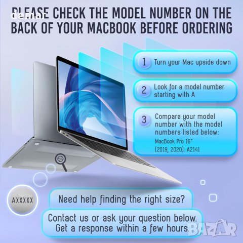 VINTEZ Подвижен филтър за MacBook Pro 16-А2141; MacBook Air 13.6-А2681, снимка 3 - Друга електроника - 42936226