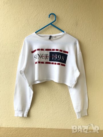 Къса блузка - М, снимка 4 - Блузи с дълъг ръкав и пуловери - 36814009