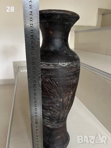 Стара ваза керамична, снимка 4 - Вази - 43046966