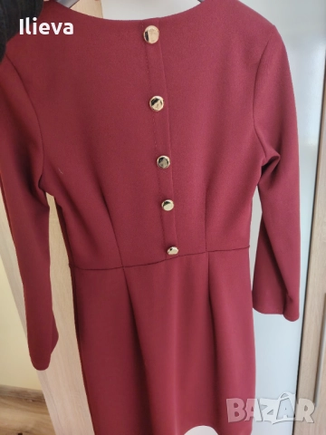 Дамска рокля цвят бордо, снимка 2 - Рокли - 52109343