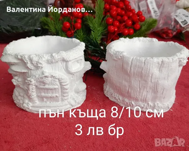гипсови кашпи , снимка 11 - Декорация за дома - 47547816