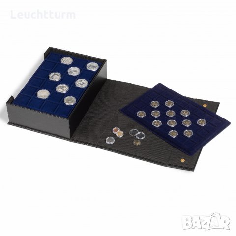  презентационна кутия за 10 броя табли размер L - Leuchtturm, снимка 1 - Нумизматика и бонистика - 33417510