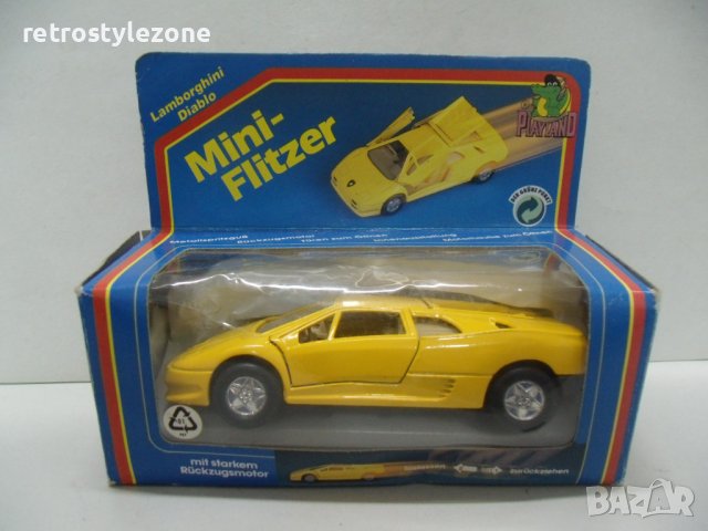 № 7310 стар макет автомобил Lamborghini Diablo - Mini Flitzer - WELLY  - размер 11 / 5 / 3,5 см  