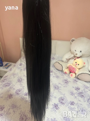 Естествена опашка -200 гр-70 см, снимка 3 - Аксесоари за коса - 52853942