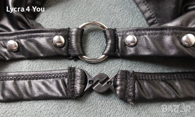 Lust by Teensy Weensy S/M размер (75-80В гръдна) черно бюстие с чокър за врат, снимка 4 - Корсети, бюстиета, топове - 40501490