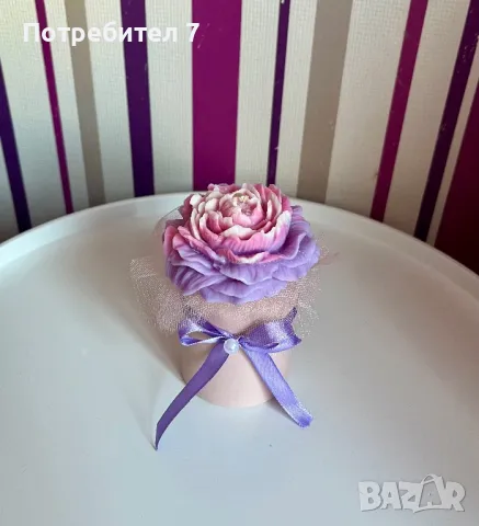 Букет от ароматни соеви свещи , снимка 4 - Декорация за дома - 48802825