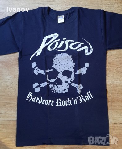 Poison нови двустранни тениски размери S XXL , снимка 1