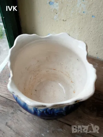 Порцеланова кашпа антикварна , снимка 4 - Антикварни и старинни предмети - 49966611