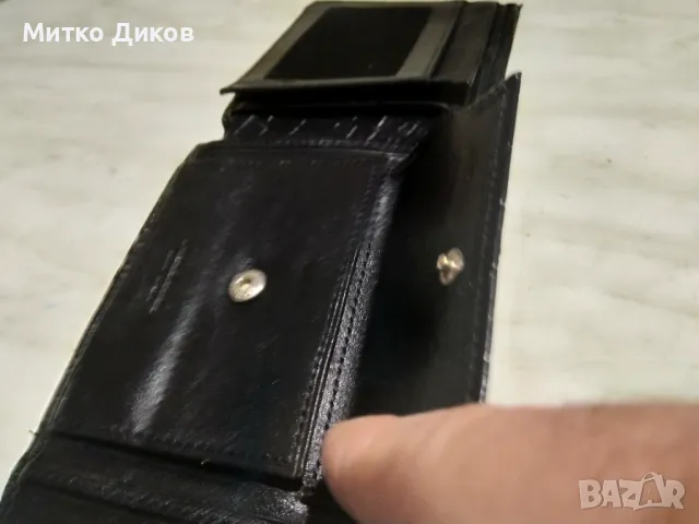 Марков портфейл Bond ръчна изработка естествена кожа 125х95мм, снимка 13 - Портфейли, портмонета - 48595806