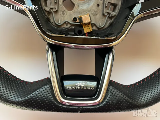 Оригинален с перфорирана кожа Мулти волан Skoda Monte Carlo Skoda Шкода Monte Carlo Монте Карло , снимка 5 - Части - 49463585