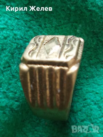 ПОЗЛАТЕН Пръстен стар бронзов МАЙСТОРСКА РЪЧНА РЕТРО ИЗРАБОТКА 21875, снимка 6 - Антикварни и старинни предмети - 33369527