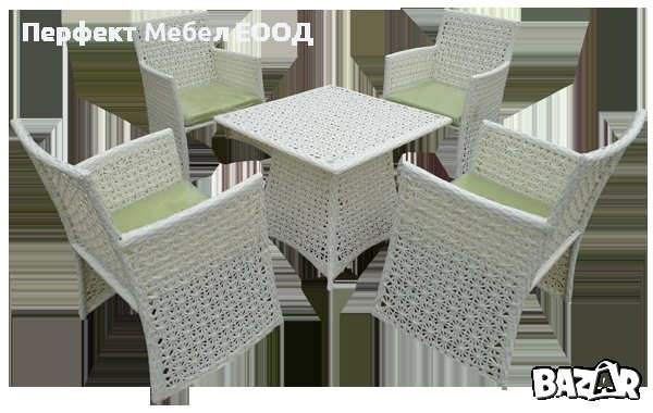 Луксозни комплекти от изкуствен ратан и масив бук за градина, снимка 7 - Дивани и мека мебел - 38232666