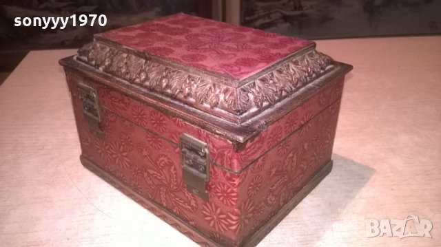 АНТИКА СТАРА КУТИЯ С ЧАСОВНИК-18Х14Х12СМ, снимка 8 - Колекции - 27970804