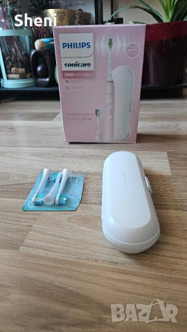 3 бр. нови глави, зарядно, кутия и четка за части Philips Sonicare 5100, снимка 3 - Други - 53165220