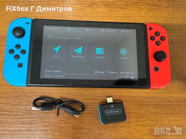 Хакнат Nintendo Switch V1с RCM 128gb и много игри , снимка 4 - Nintendo конзоли - 50858716
